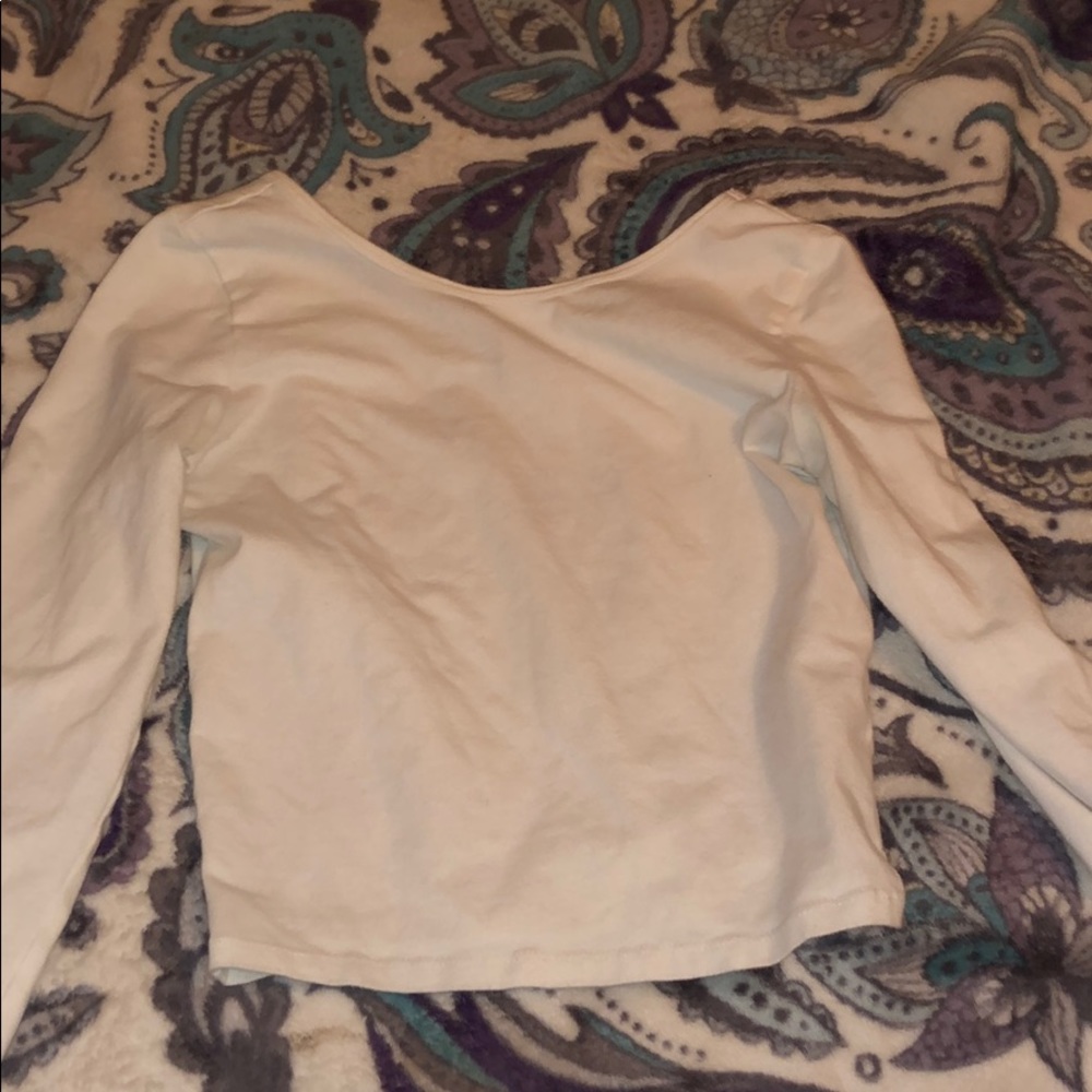 White Abercrombie mid sleeve shirt